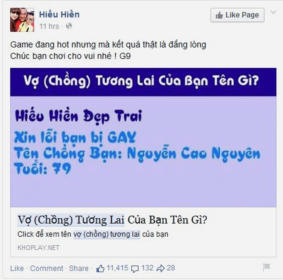 Ứng dụng vợ (chồng) tương lai của bạn tên gì khiến dân F.A mếu dở