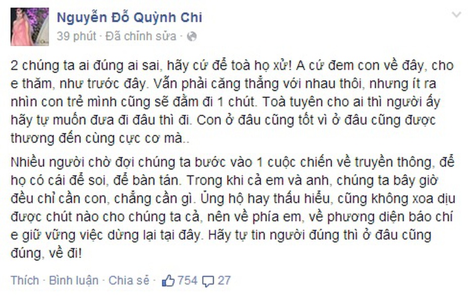 Quỳnh Chi lên tiếng đáp trả sau khi bị chồng cũ 'vạch mặt'