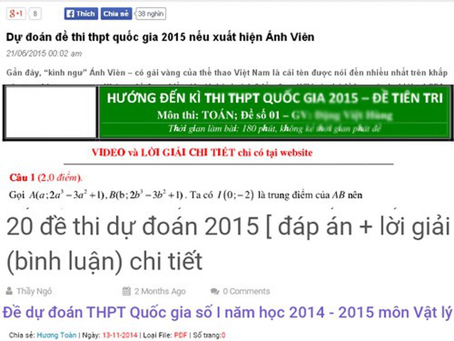 Ngậm 'trái đắng' vì ôn thi theo giáo trình được... tiên tri