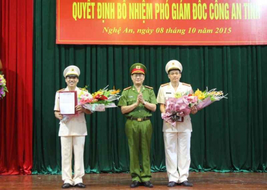 Bổ nhiệm hai Phó Giám đốc Công an tỉnh Nghệ An