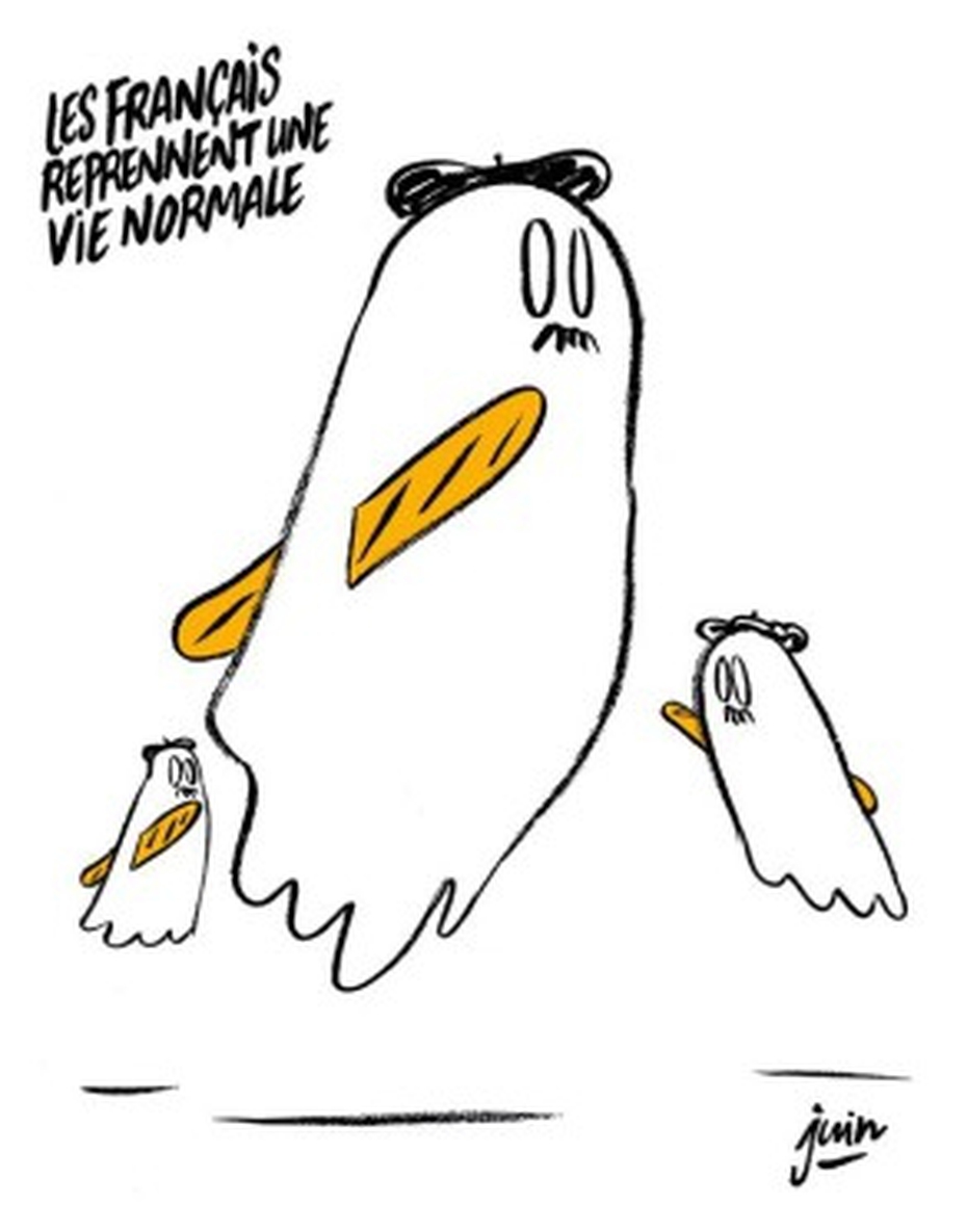 Tạp chí Charlie Hebdo lại đăng biếm họa về khủng bố ở Paris