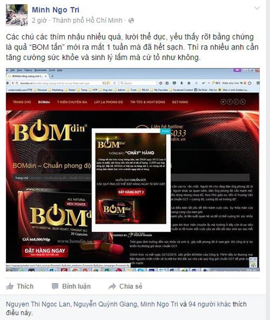BOMdin cho quý ông “cháy hàng”!