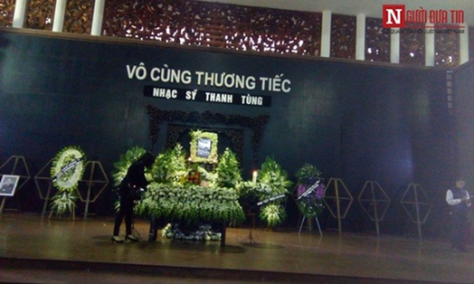 Những hình ảnh đầu tiên về tang lễ của Nhạc sĩ Thanh Tùng