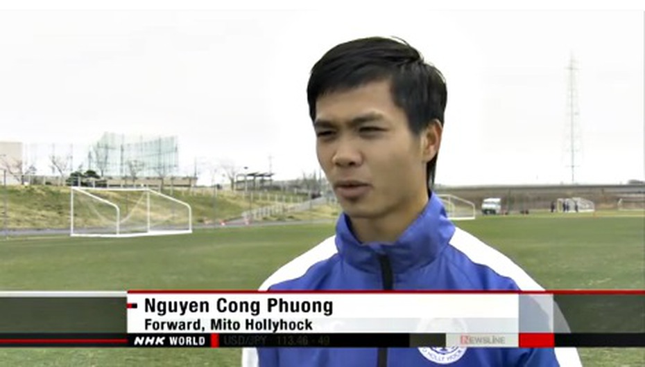Kênh truyền hình NHK World làm bản tin về Công Phượng [VIDEO]