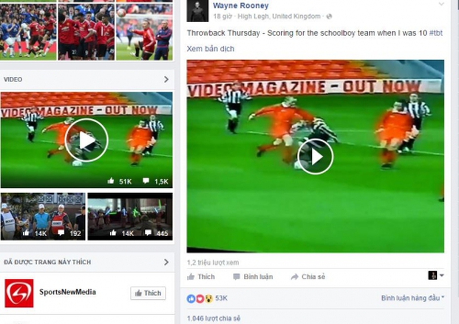 Video độc: Tuyệt phẩm solo ghi bàn của Rooney từ năm 10 tuổi