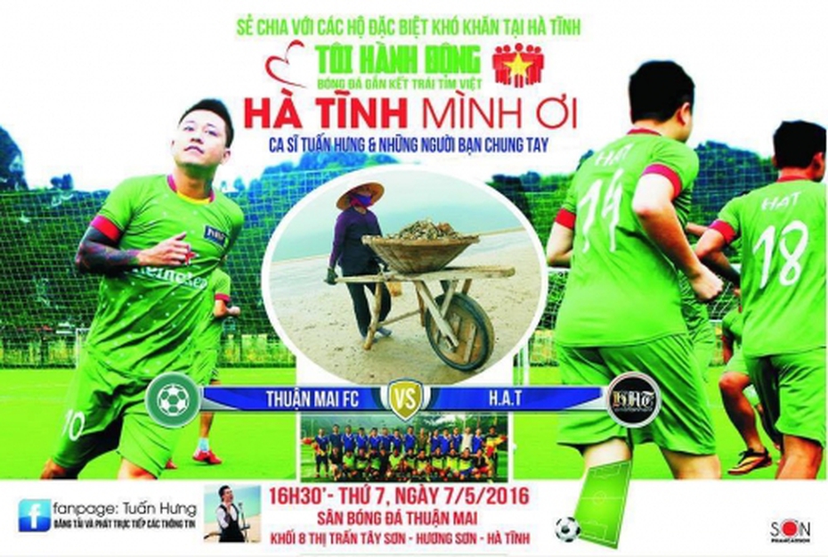 Ca sĩ Tuấn Hưng bỏ nhiều show diễn lớn để về với ngư dân miền Trung
