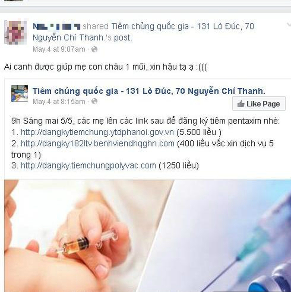 Kinh hoàng, tìm quán VIP, thuê người đăng ký vắc xin dịch vụ