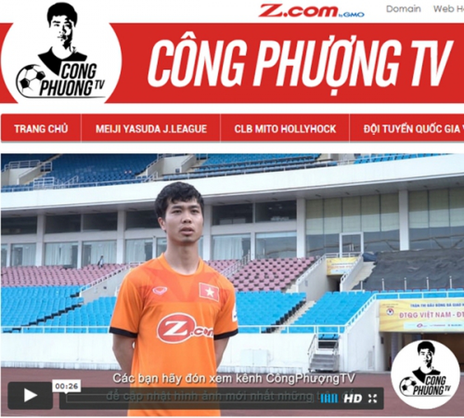 Video: Công Phượng ra mắt kênh truyền hình riêng - Công Phượng TV