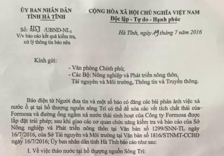 Vụ xả đập bất thường ở Kỳ Anh: Cú đâm sau lưng sự thật