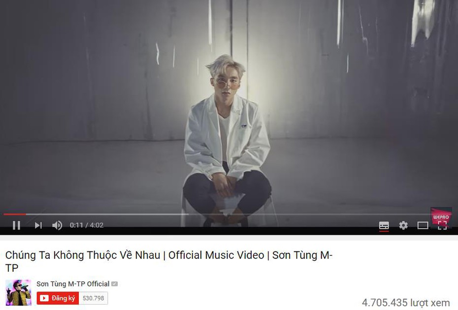 Nghi án 'đạo nhái', hit mới của Sơn Tùng MTP vẫn đạt lượt xem khủng