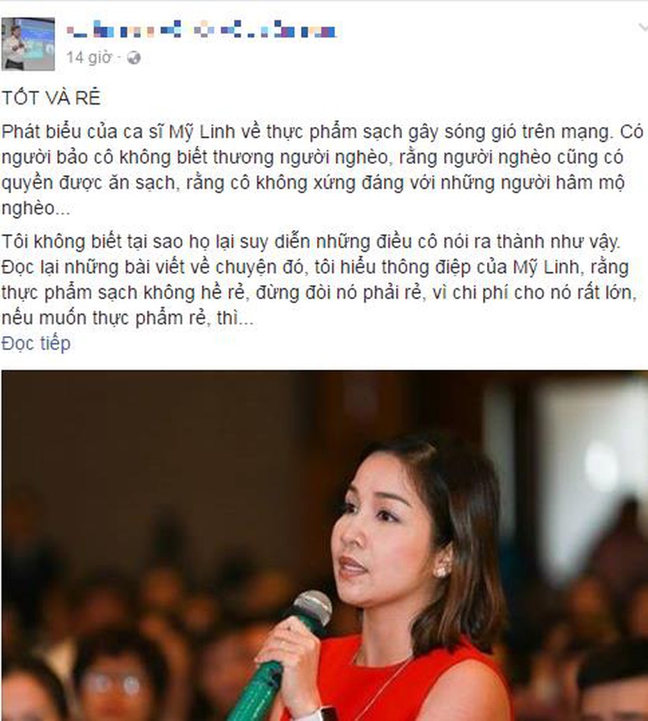 Bác sĩ Võ Xuân Sơn: Tôi thực sự đồng cảm với Mỹ Linh!