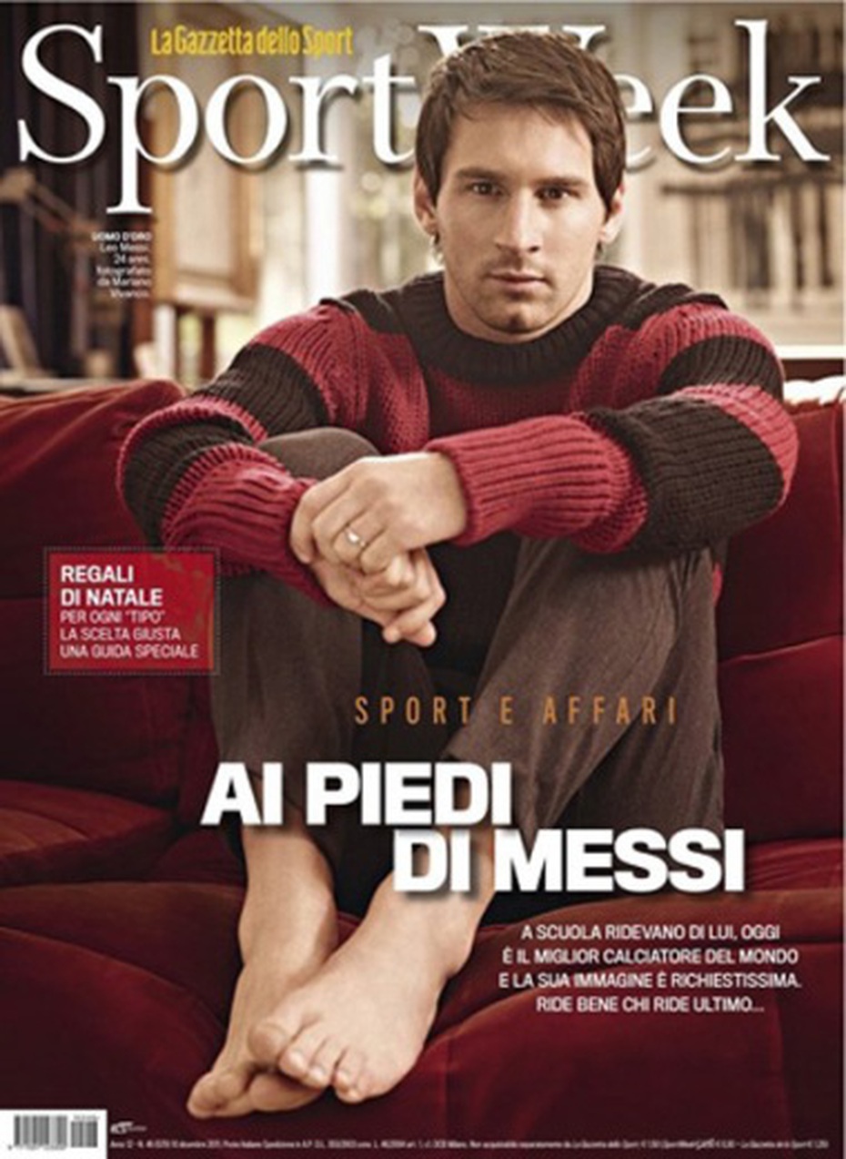 Ngắm Messi đầy cuốn hút trên tạp chí thể thao