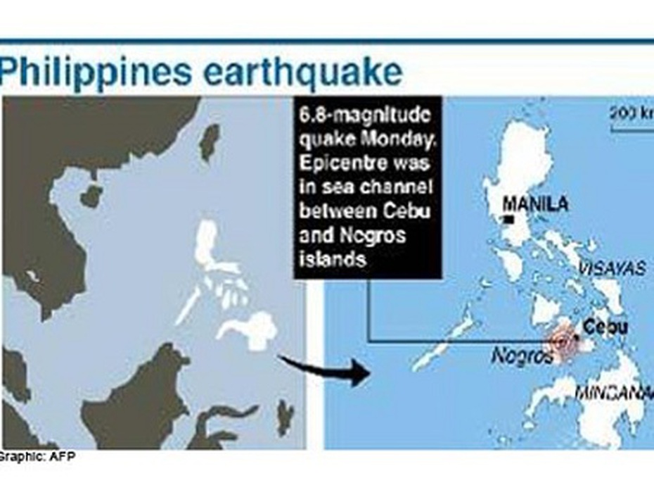 Người dân Philippines hoảng loạn vì động đất