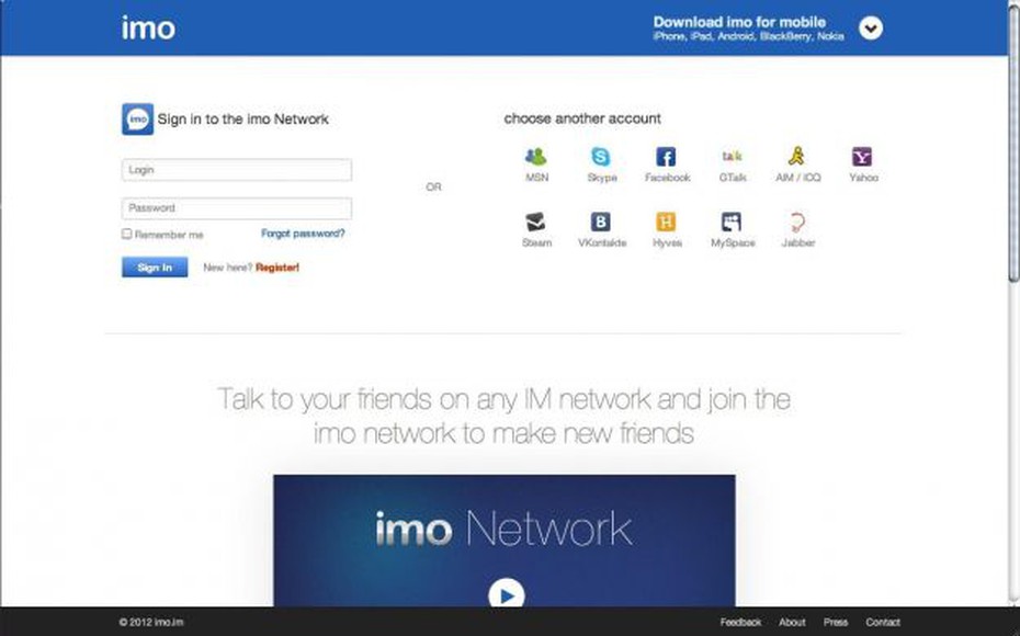 Meebo Messenger đang nâng cấp, hãy thử Imo.im