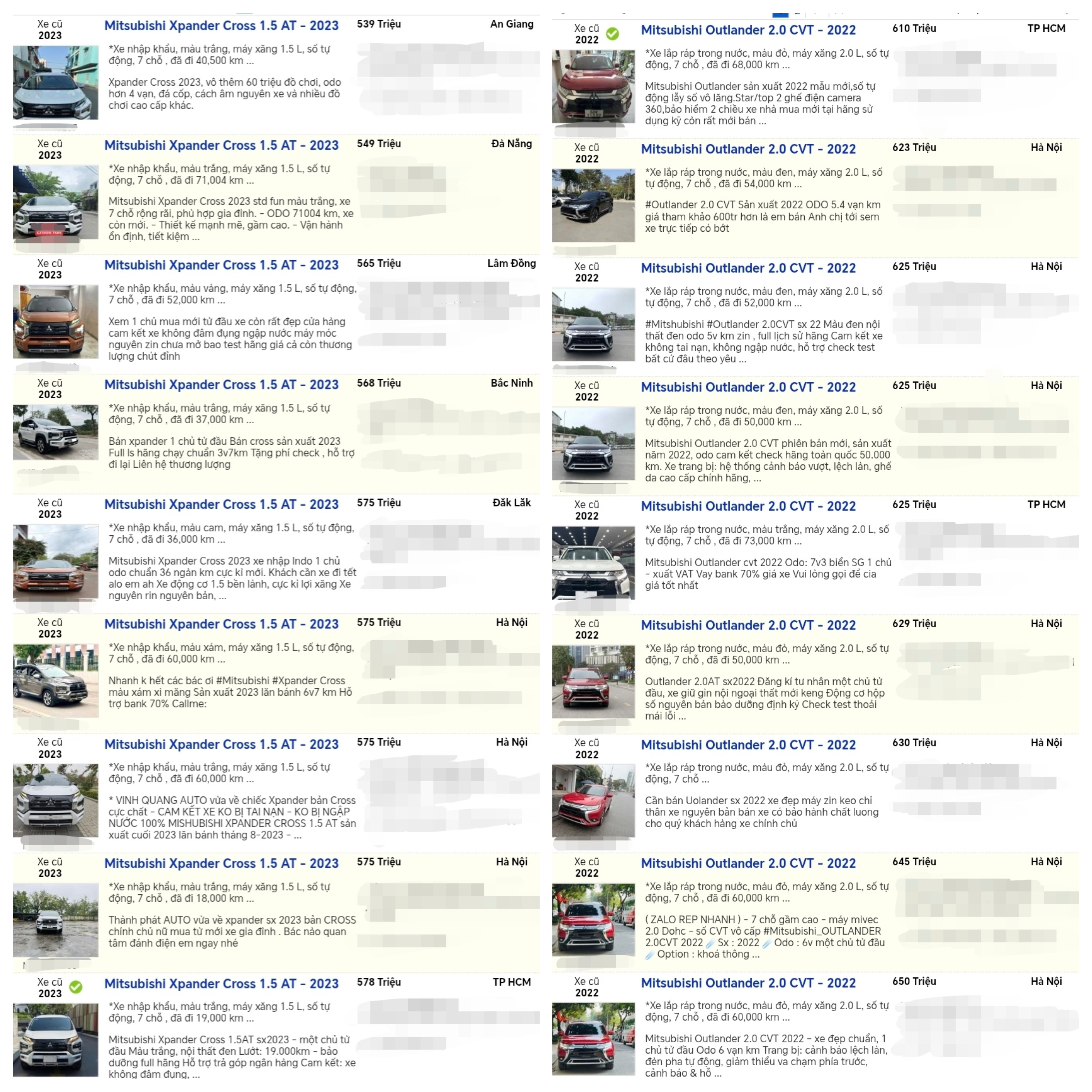 Có nên bán MPV Xpander Cross 2023 để mua lại SUV Outlander 2022?