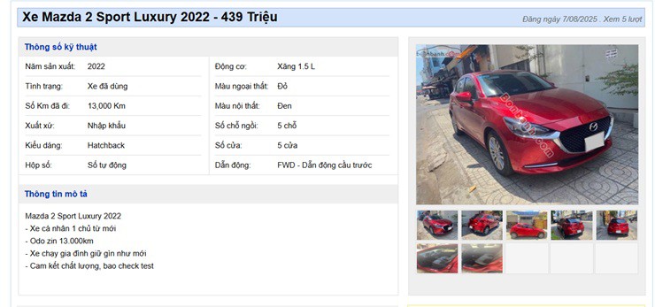 Mazda2 Hatchback cũ – lựa chọn sáng giá cho người mua xe lần đầu