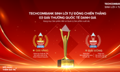Sản phẩm Techcombank sinh lời tự động giành giải vàng Stevie Awards