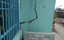Nhà dân cạnh dự án chống ngập nghìn tỷ bị sụt nứt, khắc phục ra sao?