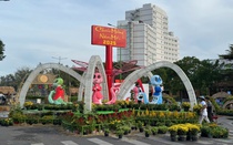 Chiêm ngưỡng đường hoa Xuân với kinh phí hàng tỷ đồng ở Bình Thuận
