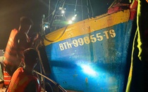 Bắt giữ 2 tàu giã cào bay vi phạm quy định khai thác hải sản tại Lâm Đồng