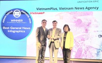 VietnamPlus lần thứ 2 liên tiếp trong năm 2025 nhận giải thưởng báo chí quốc tế WAN-IFRA