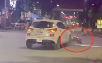 Bắt khẩn cấp tài xế ô tô kéo lê xe máy bỏ chạy sau tai nạn