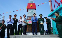 Khánh thành tôn tạo công trình Điểm cơ sở A6 tại đảo Phú Quý