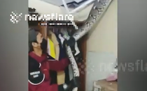 Nhìn lên trần nhà, người đàn ông phát hiện cảnh tượng nổi da gà trong đêm