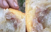 Đang ăn bánh mì, thanh niên sốc nặng khi thấy thứ bên trong