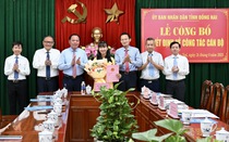 Bà Đinh Thị Dạ Thảo phụ trách, điều hành Văn phòng UBND tỉnh Đồng Nai