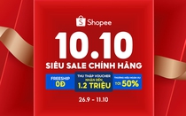 Ngày sale số đôi đình đám đã trở lại, 10.10 Siêu Sale Chính Hãng trên Shopee có gì hot mà phải tham gia ngay