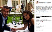 19 năm ngày cưới, vợ chồng David Beckham ngọt ngào tận hưởng bữa tối bên nhau