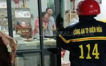 Giải cứu người vợ bị chồng cầm dao kề cổ dọa giết