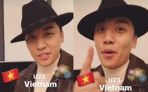 Clip: Ca sĩ nhóm Big Bang chúc mừng U23 Việt Nam bằng tiếng Việt