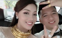 Những cô dâu nổi tiếng đeo vàng trĩu cổ, tiền tiêu "cả quyển" trong năm 2019