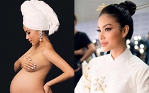 Sự thật bức ảnh bụng bầu vượt mặt được cho là của Hoa hậu Phạm Hương