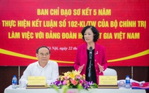 Ban chỉ đạo sơ kết 5 năm thực hiện kết luận số 102-KL/TW của bộ Chính trị làm việc với Đảng đoàn Hội Luật gia Việt Nam