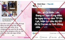 Công an Lâm Đồng bác bỏ thông tin sai sự thật “Đà Lạt xảy ra biến lớn”