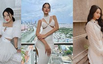 Sao đẹp cuối tuần: Văn Mai Hương,Chi Pu tôn dáng gợi cảm với sắc trắng