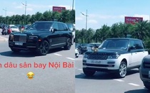 Clip: Choáng với đàn siêu xe "xịn sò" đón dâu ở Nội Bài