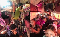 Xe khách "nhồi nhét" quá tải tràn lan, khách nhắn tin "cháy" đường dây nóng