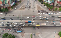 Rào chắn chuẩn bị thi công hầm chui gần 700 tỉ tại Hà Nội