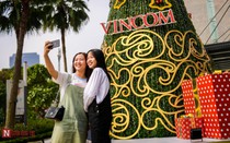Noel sớm rộn ràng trên đường phố Hà Nội