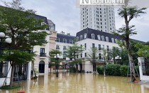 Nước lũ rút chậm "bủa vây" khu đô thị sang trọng bậc nhất xứ Huế