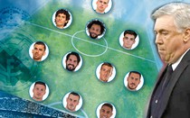 Đội hình cầu thủ Real 'vô hình' trong mắt Ancelotti