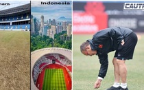Báo Indonesia chê bai mặt cỏ sân Mỹ Đình