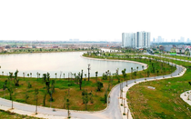 Hồ điều hòa – Lá phổi xanh trong lòng khu đô thị Thanh Hà Mường Thanh