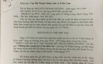 Đã chuyển đơn tố cáo của họa sỹ Thành Chương tới cơ quan chức năng
