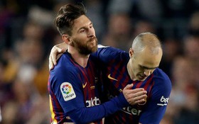 Messi gửi lời tri ân đầy cảm động đến người bạn thân thiết Iniesta