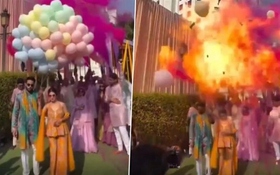 Cô dâu, chú rể bị bỏng khi bóng bay hydro phát nổ